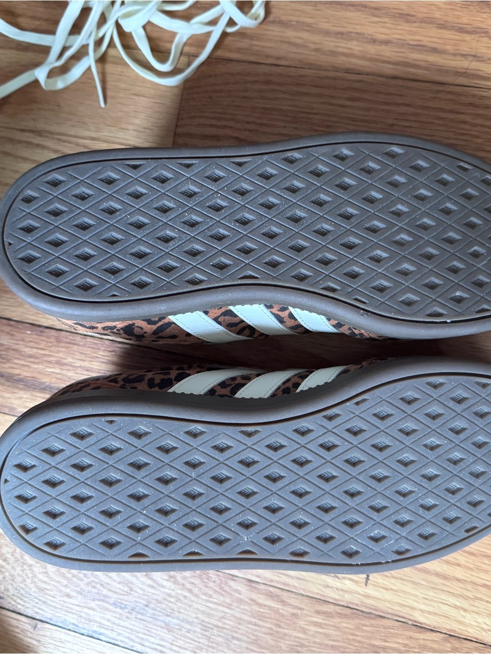 adidas Leopard-Print Sneakers in Brown and White - Picture 4 of 6